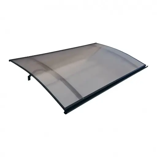 [VG24ND000100] Vordach aus beschichtetem Aluminium und robustem Polycarbonat